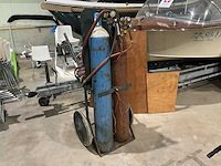 Las- of snijbrander met gasflessen - afbeelding 1 van  4