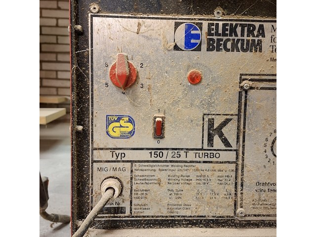 Lasapparaat elektra beckum, 150/25t turbo - afbeelding 8 van  10