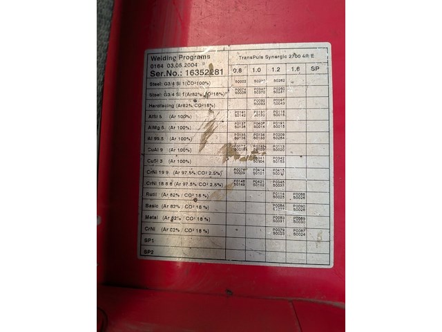 Lasapparaat fronius, transpuls synergic 2700 4r/e - afbeelding 7 van  18