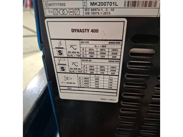 Lasapparaat, miller, dynasty 400 / mk200701l - afbeelding 8 van  10