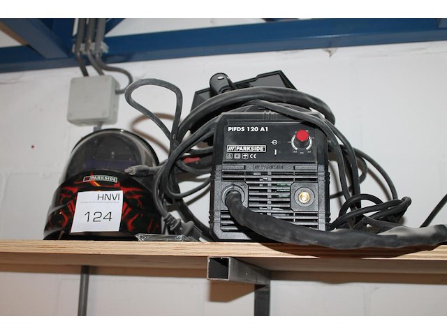 Lasapparaat parkside pifds 120 a1 met lashelm. - afbeelding 1 van  3