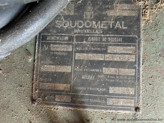 Lasapparaat soudometal, 220v, monofase, met een lasstroombereik van 30-130a. inclusief laskabels en een lasmasker. - afbeelding 2 van  2