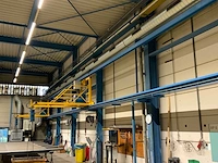 Lasapparaten op rail bovenloopsysteem