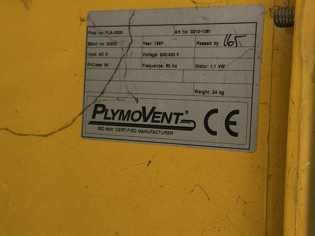 Lasdamp afzuiging plymovent, vcu 1000 - afbeelding 6 van  6
