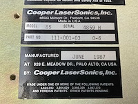 Laser 1987 cooper lasersonics 85 ion-laser - afbeelding 7 van  7