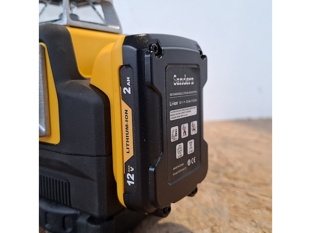 Laser level, sanderz, dl-12, geel - afbeelding 6 van  10