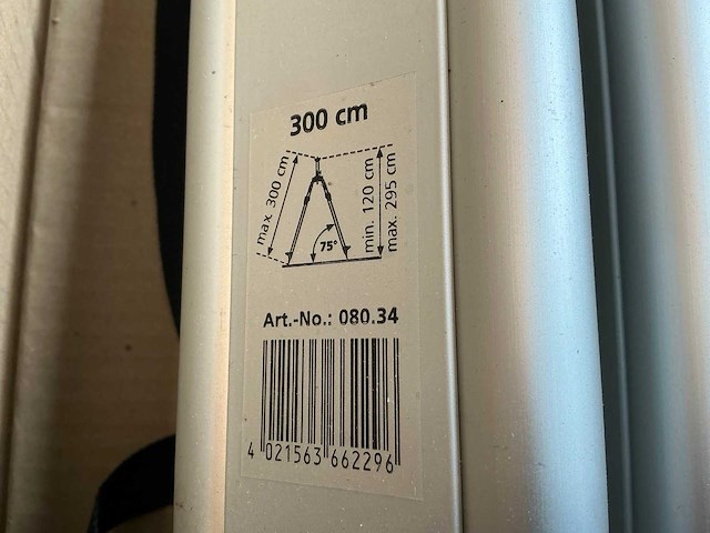 Laserliner 080.34 spindelstatief 300cm - afbeelding 2 van  3