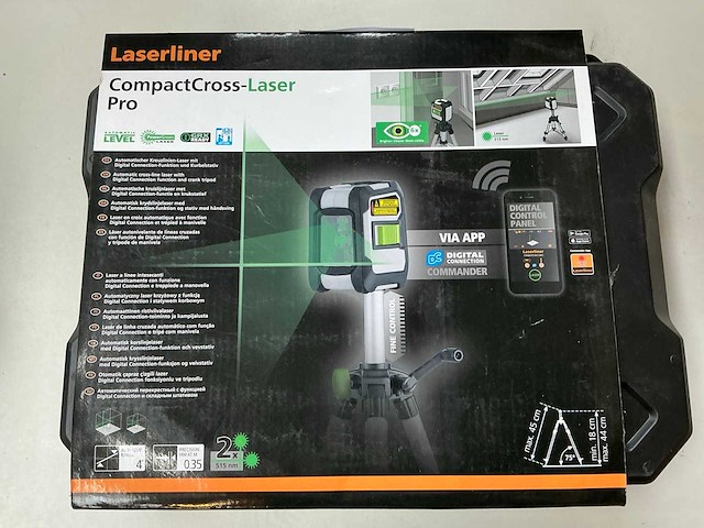 Laserliner compactcross-laser pro bouwlaser set - afbeelding 2 van  4