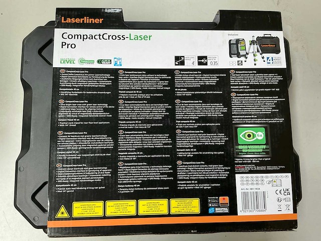 Laserliner compactcross-laser pro bouwlaser set - afbeelding 3 van  4