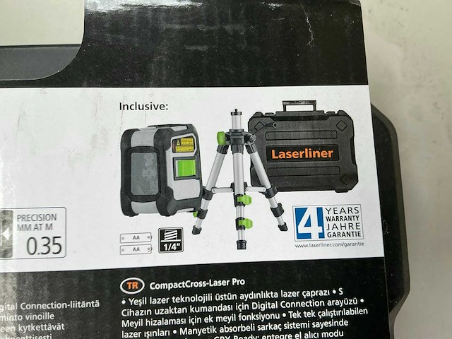 Laserliner compactcross-laser pro bouwlaser set - afbeelding 4 van  4