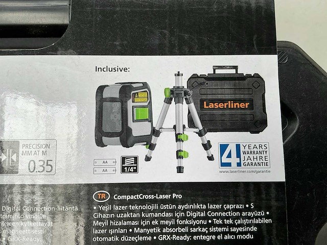 Laserliner compactcross-laser pro bouwlaser set - afbeelding 4 van  4