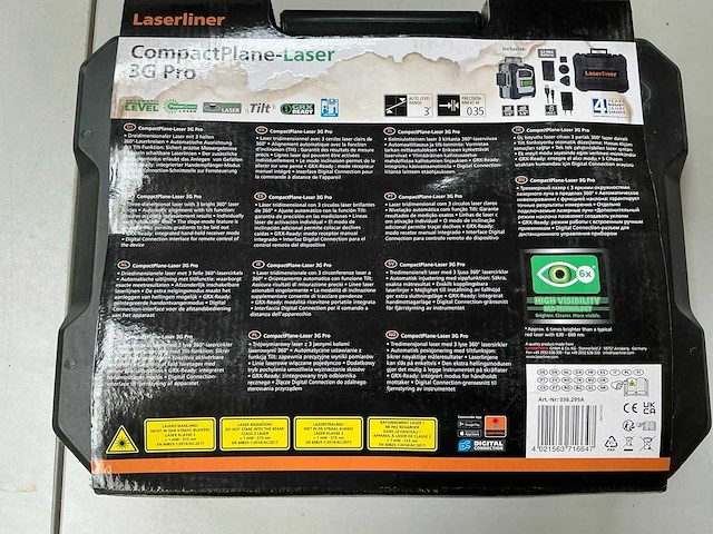 Laserliner compactplane-laser 3g pro bouwlaser set - afbeelding 4 van  5