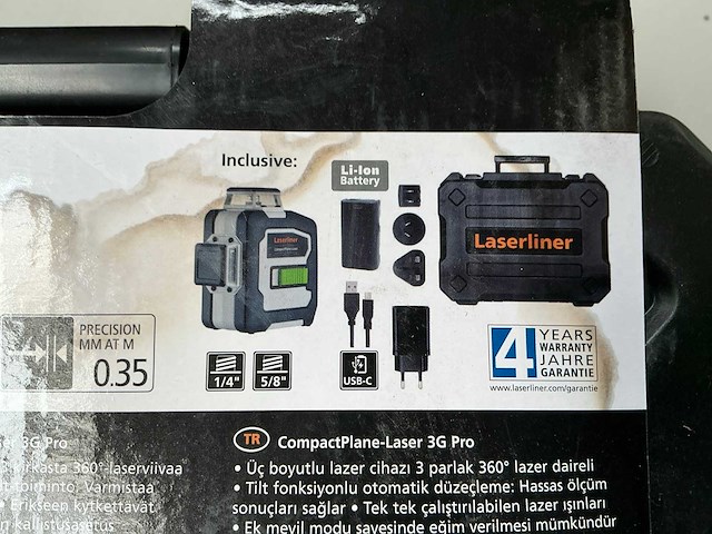 Laserliner compactplane-laser 3g pro bouwlaser set - afbeelding 5 van  5