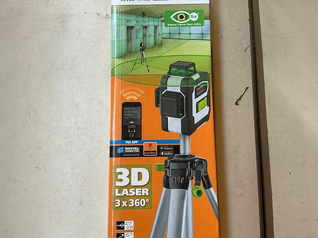 Laserliner compactplanelaser 3g bouwlaser set - afbeelding 2 van  3