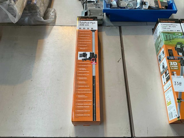 Laserliner telepod plus 330cm bouwlaser klemstang - afbeelding 1 van  3