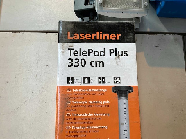 Laserliner telepod plus 330cm bouwlaser klemstang - afbeelding 2 van  3