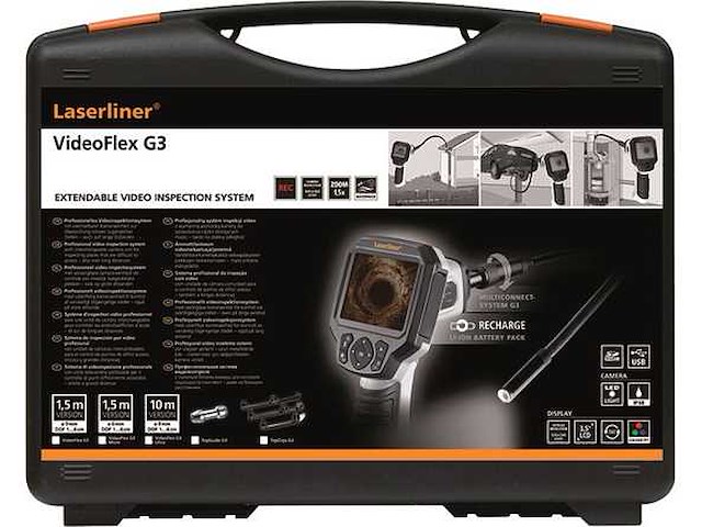 Laserliner videoflex g3 rioolinspectiecamera - afbeelding 2 van  2