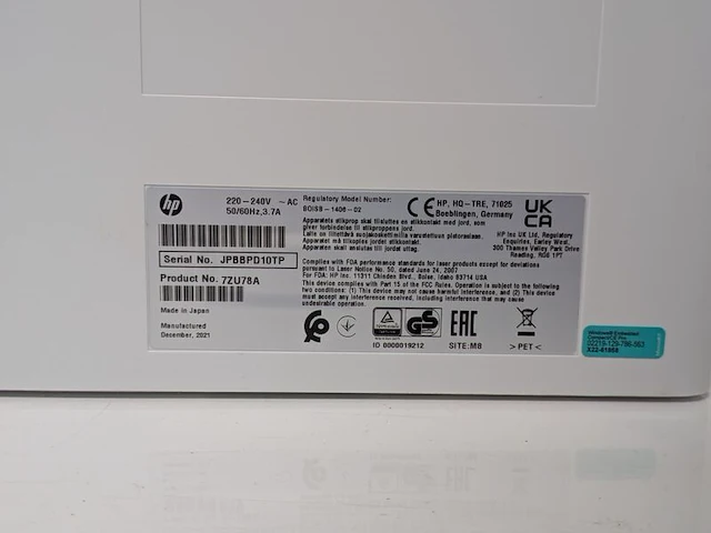 Laserprinter, hp, color laserjet enterprise m555 - afbeelding 6 van  6