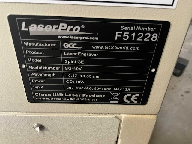 Laserpro spirit sg-40v laser graveermachine - afbeelding 2 van  10