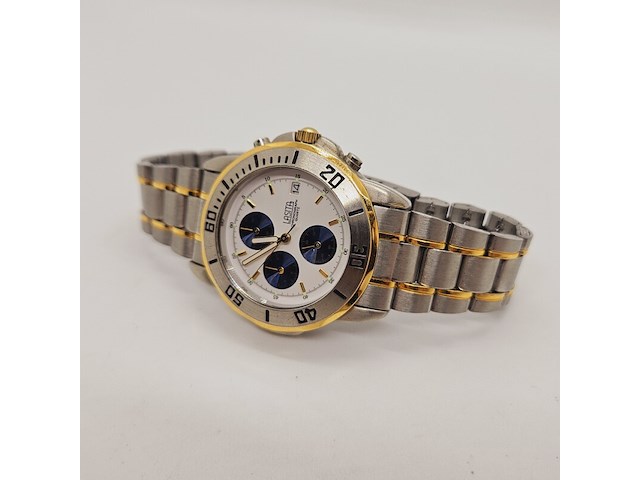 Lasita two tone chronograaf herenhorloge - afbeelding 3 van  6