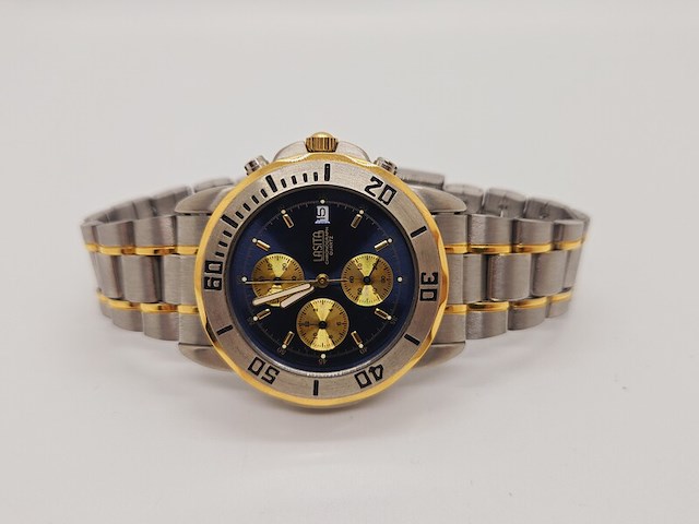 Lasita two tone chronograaf herenhorloge - afbeelding 3 van  8