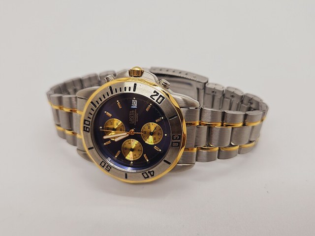 Lasita two tone chronograaf herenhorloge - afbeelding 5 van  8