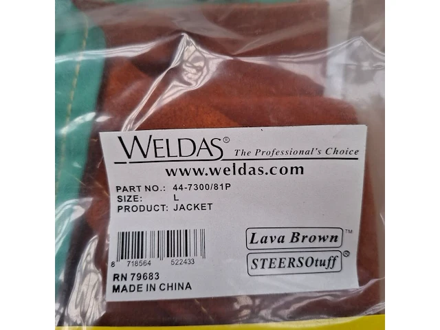 Lasjacket, maat l weldas, jacket 44-7300/81p - afbeelding 3 van  4