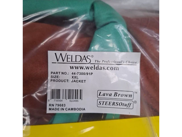 Lasjacket, maat xxl weldas, jacket 44-7300/91p - afbeelding 3 van  4
