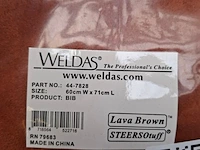 Lasschort, 60cm wx71cm l weldas, bib 44-7828 - afbeelding 2 van  2