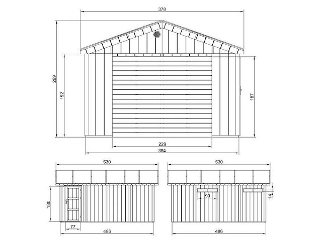 Lasse - prefab garage inclusief elektrische roldeur - afbeelding 4 van  4