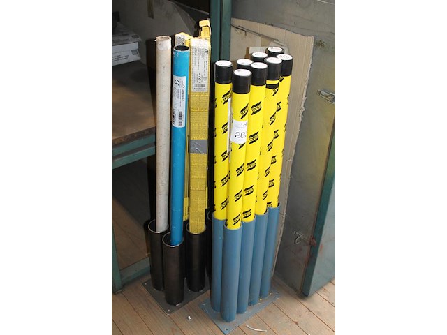 Lasstaven in 13 deels aangebroken verpakkingen in kokerhouders w.o. tigrod 316sli in diverse diameters. - afbeelding 2 van  3