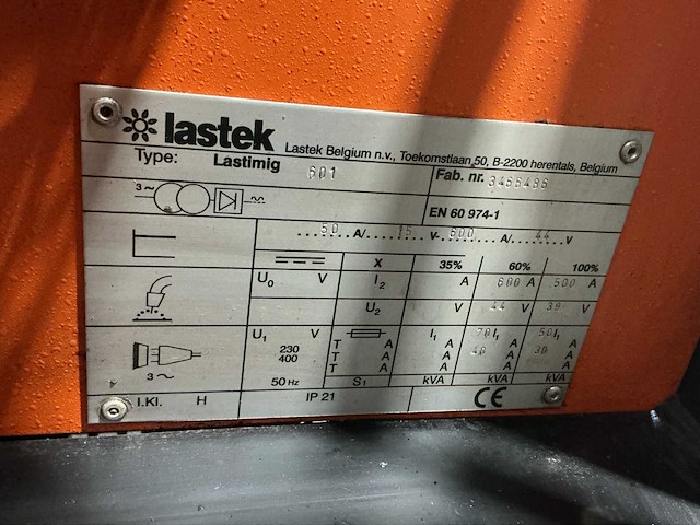 Lastek lastimig 601 lasapparaat - afbeelding 8 van  9