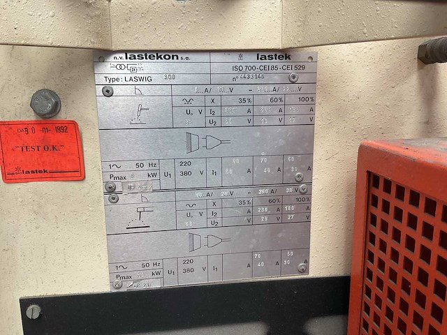 Lastek lc 8-30 tig-lasmachine - afbeelding 11 van  11