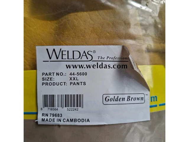 Lastuinbroek, maat xxl weldas, pants 44-5600 - afbeelding 2 van  2