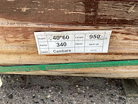 Lat hardhout 40x60x950mm (340x) - afbeelding 5 van  5
