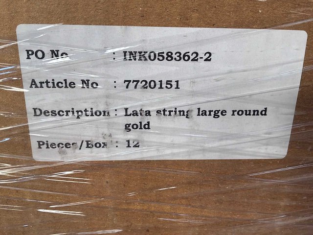 Lata string gold wanddecoratie (792x) - afbeelding 4 van  4