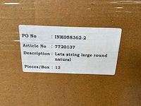 Lata string naturel wanddecoratie (1296x) - afbeelding 2 van  2