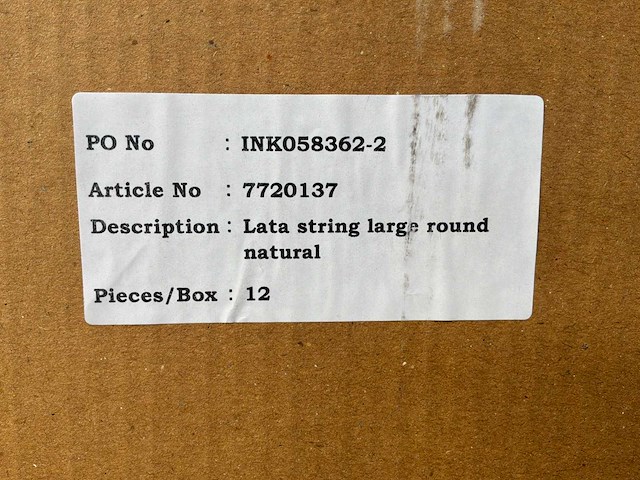 Lata string naturel wanddecoratie (864x) - afbeelding 3 van  4