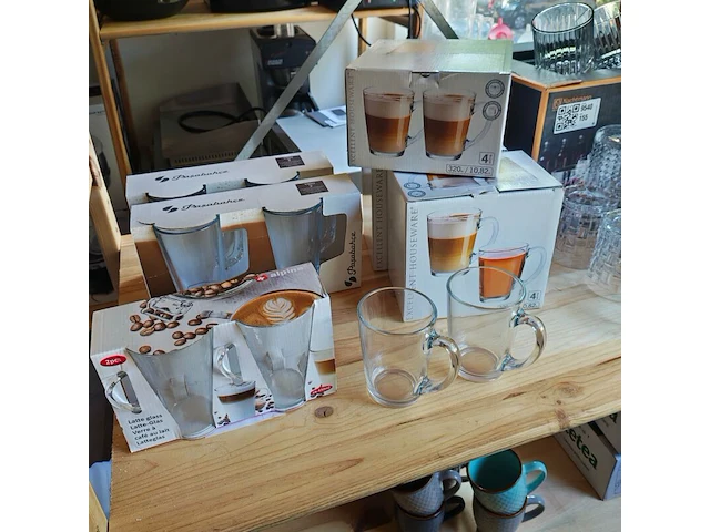 Latte macchiato en thee glazen - afbeelding 1 van  2