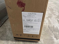 Laufen living dubbele wastafel met 2 kraangaten