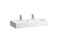 Laufen living dubbele wastafel met 2 kraangaten - afbeelding 6 van  13