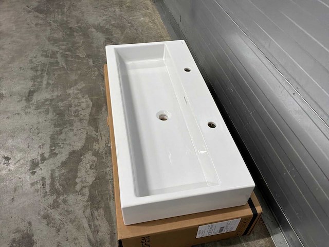 Laufen living dubbele wastafel met 2 kraangaten - afbeelding 11 van  13