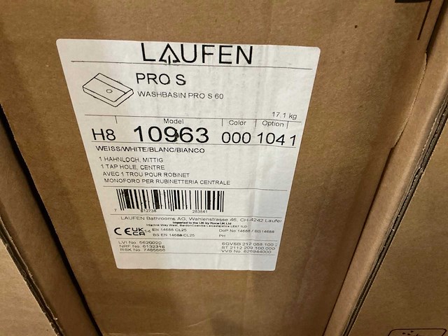 Laufen pro s 60 wastafel (6x) - afbeelding 3 van  3