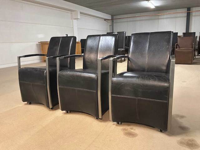 Laurren verrijdbare eetkamerstoel (3x) - afbeelding 3 van  10