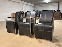 Laurren verrijdbare eetkamerstoel (3x) - afbeelding 3 van  10