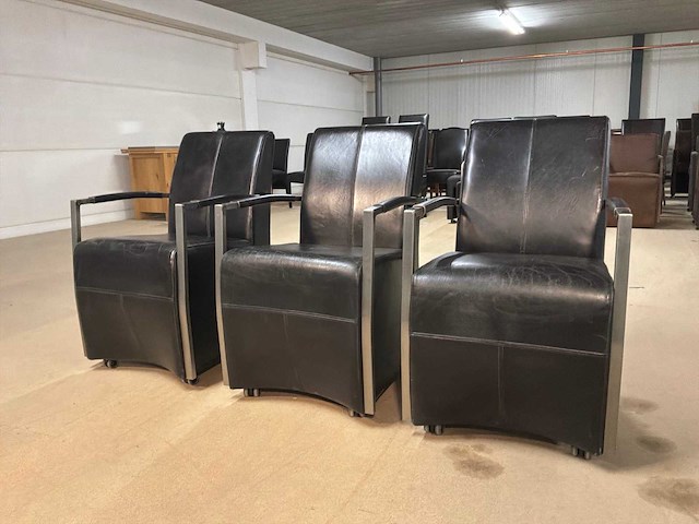 Laurren verrijdbare eetkamerstoel (3x) - afbeelding 4 van  10