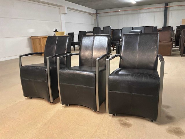 Laurren verrijdbare eetkamerstoel (3x) - afbeelding 5 van  10