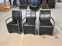 Laurren verrijdbare eetkamerstoel (3x) - afbeelding 9 van  10