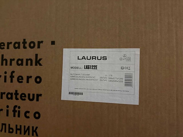 Laurus - koeler met vriesvak - lkg122e - koelkast - afbeelding 4 van  4