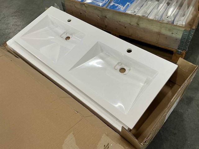 Lavabo 120 dv s/f wastafel 1205x460x133mm - afbeelding 1 van  7